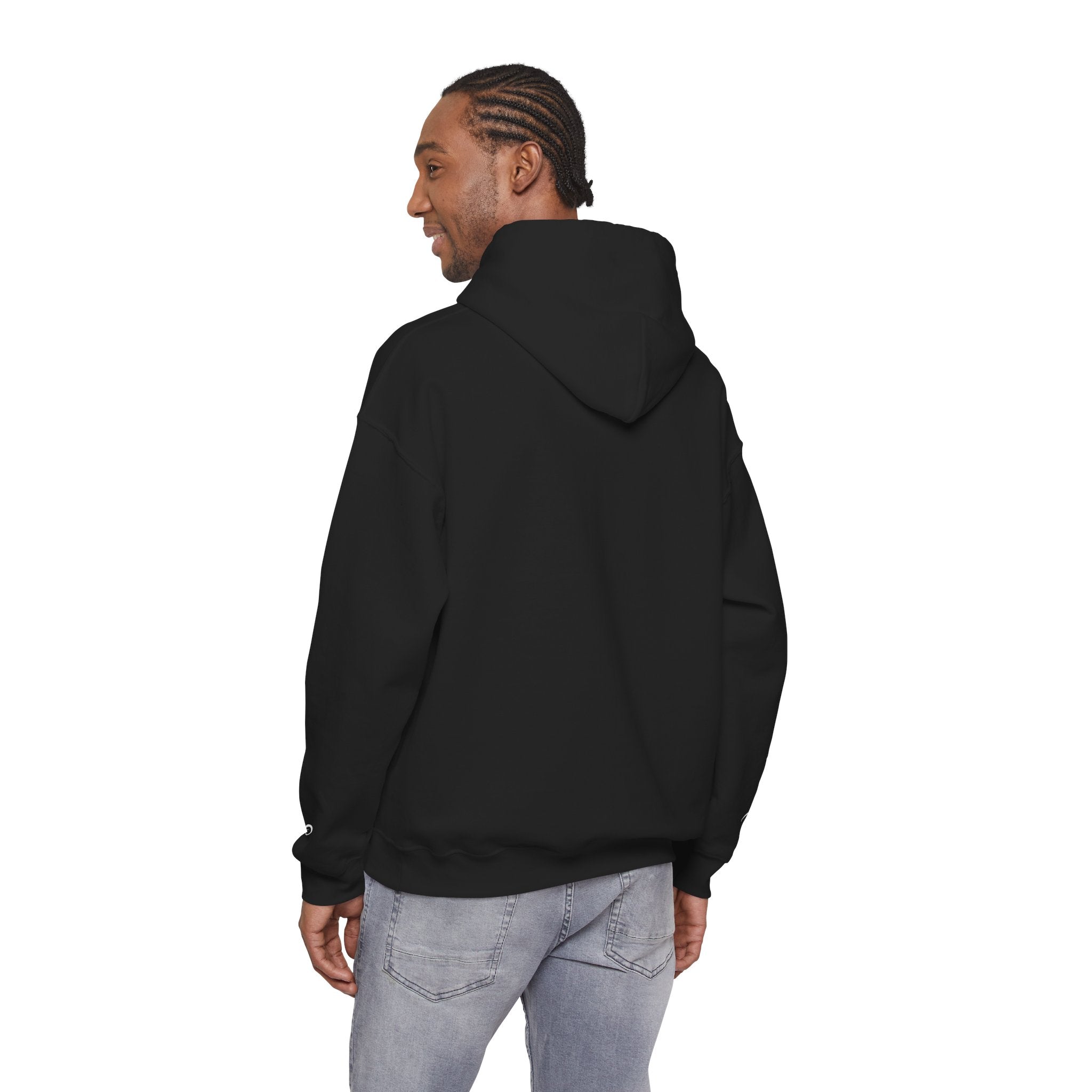 Essential Heavyweight Hoodie; thick, soft, and built to hold its shape.
