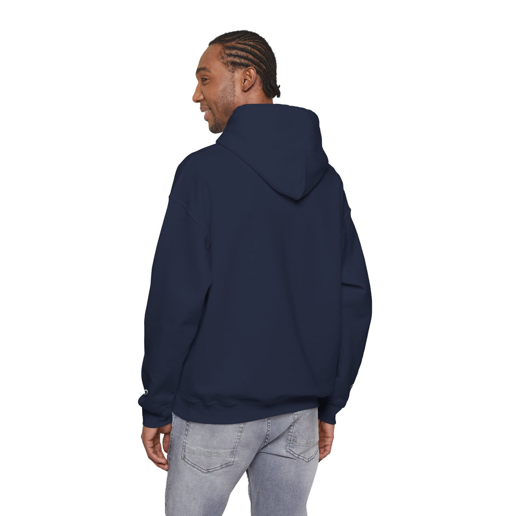 Essential Heavyweight Hoodie; thick, soft, and built to hold its shape.