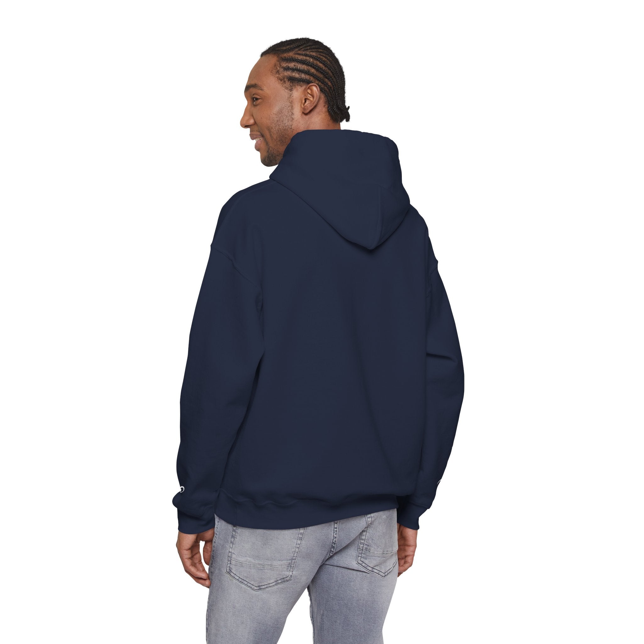 Essential Heavyweight Hoodie; thick, soft, and built to hold its shape.